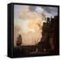 An Italianate Harbour Scene, 1749-Claude Joseph Vernet-Framed Stretched Canvas