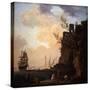 An Italianate Harbour Scene, 1749-Claude Joseph Vernet-Stretched Canvas