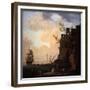 An Italianate Harbour Scene, 1749-Claude Joseph Vernet-Framed Giclee Print