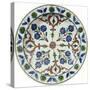 An Iznik Dish-null-Stretched Canvas