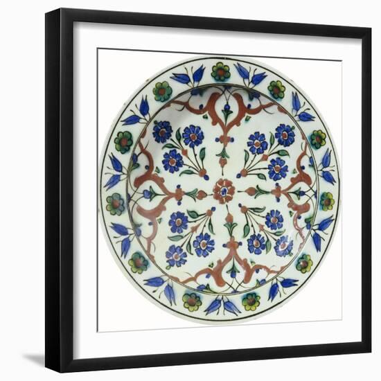 An Iznik Dish-null-Framed Giclee Print