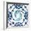 An Iznik Pottery Tile, with a Spiralling Floral Motif, Early 17th Century-null-Framed Giclee Print