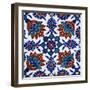 An Iznik Pottery Tile-null-Framed Giclee Print