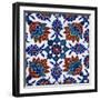 An Iznik Pottery Tile-null-Framed Giclee Print