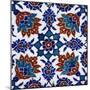 An Iznik Pottery Tile-null-Mounted Giclee Print