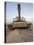 An M-1A1 Main Battle Tank Casts a Daunting Image in the Desert Near Dra Digla, Iraq-Stocktrek Images-Stretched Canvas