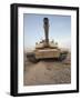 An M-1A1 Main Battle Tank Casts a Daunting Image in the Desert Near Dra Digla, Iraq-Stocktrek Images-Framed Photographic Print