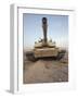 An M-1A1 Main Battle Tank Casts a Daunting Image in the Desert Near Dra Digla, Iraq-Stocktrek Images-Framed Photographic Print