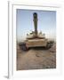 An M-1A1 Main Battle Tank Casts a Daunting Image in the Desert Near Dra Digla, Iraq-Stocktrek Images-Framed Photographic Print