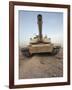 An M-1A1 Main Battle Tank Casts a Daunting Image in the Desert Near Dra Digla, Iraq-Stocktrek Images-Framed Photographic Print