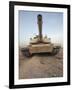 An M-1A1 Main Battle Tank Casts a Daunting Image in the Desert Near Dra Digla, Iraq-Stocktrek Images-Framed Photographic Print