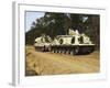 An M-88 Recovery Vehicle Begins to Tow an M992 Field Artillery Ammunition Supply Vehicle-Stocktrek Images-Framed Photographic Print