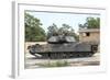 An M1A1 Abrams Tank Takes a Defensive Position on a Simulated Enemy Town-null-Framed Photographic Print