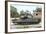 An M1A1 Abrams Tank Takes a Defensive Position on a Simulated Enemy Town-null-Framed Photographic Print