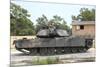 An M1A1 Abrams Tank Takes a Defensive Position on a Simulated Enemy Town-null-Mounted Photographic Print
