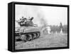 An M4A3E8 76Mm Armed Sherman Tank with Flame Thrower-null-Framed Stretched Canvas