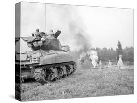 An M4A3E8 76Mm Armed Sherman Tank with Flame Thrower-null-Stretched Canvas