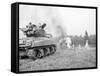 An M4A3E8 76Mm Armed Sherman Tank with Flame Thrower-null-Framed Stretched Canvas