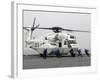 An MH-53E Super Stallion Helicopter Lands Aboard USS Tortuga-Stocktrek Images-Framed Photographic Print