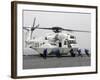 An MH-53E Super Stallion Helicopter Lands Aboard USS Tortuga-Stocktrek Images-Framed Photographic Print