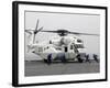 An MH-53E Super Stallion Helicopter Lands Aboard USS Tortuga-Stocktrek Images-Framed Photographic Print