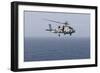 An Mh-60R Sea Hawk Helicopter Flies over the Gulf of Oman-null-Framed Photographic Print