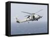 An Mh-60R Sea Hawk Helicopter Prepares to Land-null-Framed Stretched Canvas