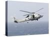 An Mh-60R Sea Hawk Helicopter Prepares to Land-null-Stretched Canvas