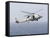 An Mh-60R Sea Hawk Helicopter Prepares to Land-null-Framed Stretched Canvas