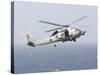 An Mh-60R Sea Hawk Helicopter Prepares to Land-null-Stretched Canvas