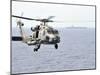 An MH-60R Seahawk Helicopter in Flight over the Pacific Ocean-Stocktrek Images-Mounted Photographic Print