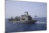 An Mh-60S Sea Hawk Conducts a Vertical Replenishment with USNS Laramie-null-Mounted Photographic Print