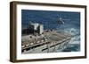 An Mh-60S Sea Hawk Conducts a Vertical Replenishment with USNS Rainier-null-Framed Photographic Print