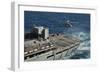 An Mh-60S Sea Hawk Conducts a Vertical Replenishment with USNS Rainier-null-Framed Photographic Print