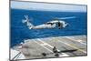 An Mh-60S Sea Hawk Delivers Supplies onto the Flight Deck of USS George Washington-null-Mounted Photographic Print