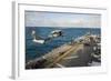 An Mh-60S Sea Hawk Helicopter Delivers Supplies to USS Bonhomme Richard-null-Framed Photographic Print