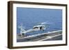 An Mh-60S Sea Hawk Helicopter Lands on the Flight Deck of USS George H.W. Bush-null-Framed Photographic Print