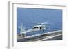 An Mh-60S Sea Hawk Helicopter Lands on the Flight Deck of USS George H.W. Bush-null-Framed Photographic Print