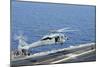 An Mh-60S Sea Hawk Helicopter Lands on the Flight Deck of USS George H.W. Bush-null-Mounted Photographic Print