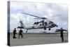 An Mh-60S Sea Hawk Lands on the Flight Deck of USS John C. Stennis-null-Stretched Canvas