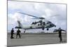 An Mh-60S Sea Hawk Lands on the Flight Deck of USS John C. Stennis-null-Mounted Photographic Print