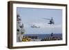 An Mh-60S Sea Hawk Picks Up Cargo from USNS Medgar Evers-null-Framed Photographic Print