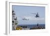 An Mh-60S Sea Hawk Picks Up Cargo from USNS Medgar Evers-null-Framed Photographic Print