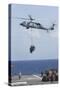 An Mh-60S Sea Hawk Picks Up Cargo from USNS Medgar Evers-null-Stretched Canvas