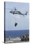 An Mh-60S Sea Hawk Picks Up Cargo from USNS Medgar Evers-null-Stretched Canvas