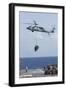 An Mh-60S Sea Hawk Picks Up Cargo from USNS Medgar Evers-null-Framed Photographic Print