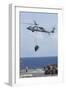 An Mh-60S Sea Hawk Picks Up Cargo from USNS Medgar Evers-null-Framed Photographic Print