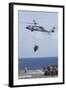 An Mh-60S Sea Hawk Picks Up Cargo from USNS Medgar Evers-null-Framed Photographic Print