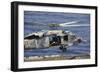 An Mh-60S Sea Hawk Prepares to Land on the Flight Deck of USS Nimitz-null-Framed Photographic Print