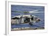 An Mh-60S Sea Hawk Prepares to Land on the Flight Deck of USS Nimitz-null-Framed Photographic Print